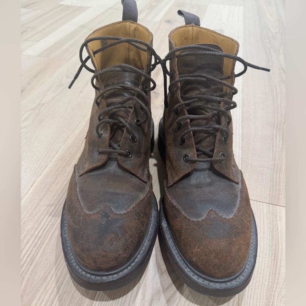 Tricker’s X Standard & Strange Austerity Brogue Boot in Waxy Snuff Commander